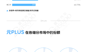 车型竞争力分析：纯电市场份额排名第三，比亚迪元PLUS稳定增长 | 卖到哪系列